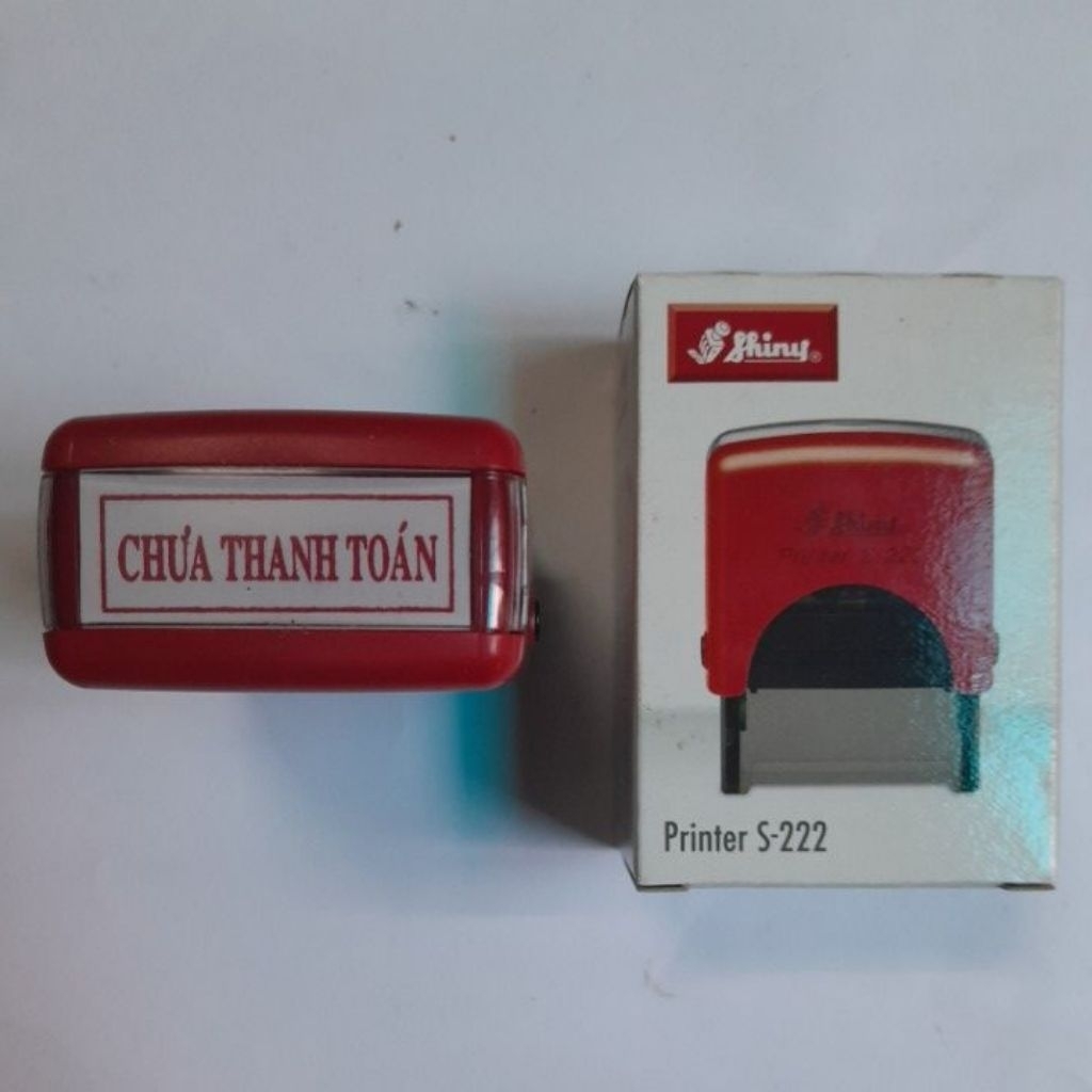 Con Dấu Chưa Thanh Toán [ Shiny Printer S-222 ]