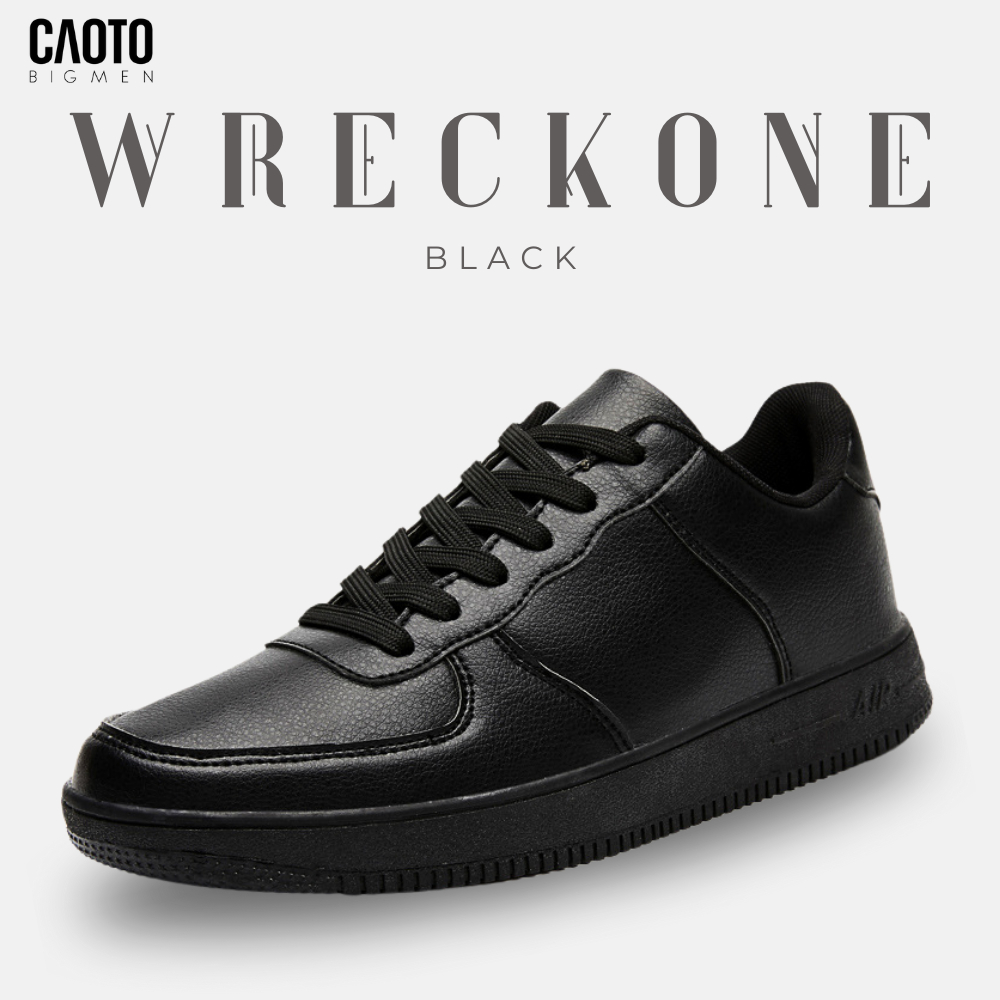 Giày Sneaker Nam Big Size Wreck-One Black – Đơn Giản, Tinh Tế – Size 44–48