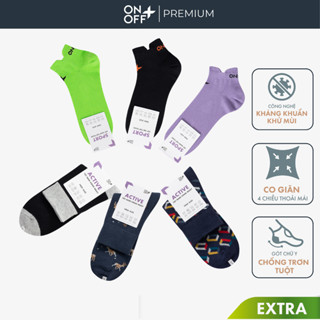 Tất nam họa tiết ONOFF Sport Extra cotton ultra fresh kháng khuẩn, khử mùi - 18AE24A080