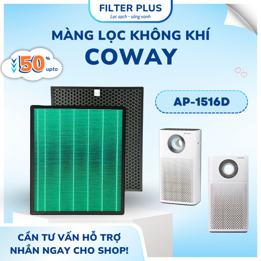 Màng lọc không khí Coway Storm AP-1516D. Màng lọc hepa, màng lọc than hoạt tính
