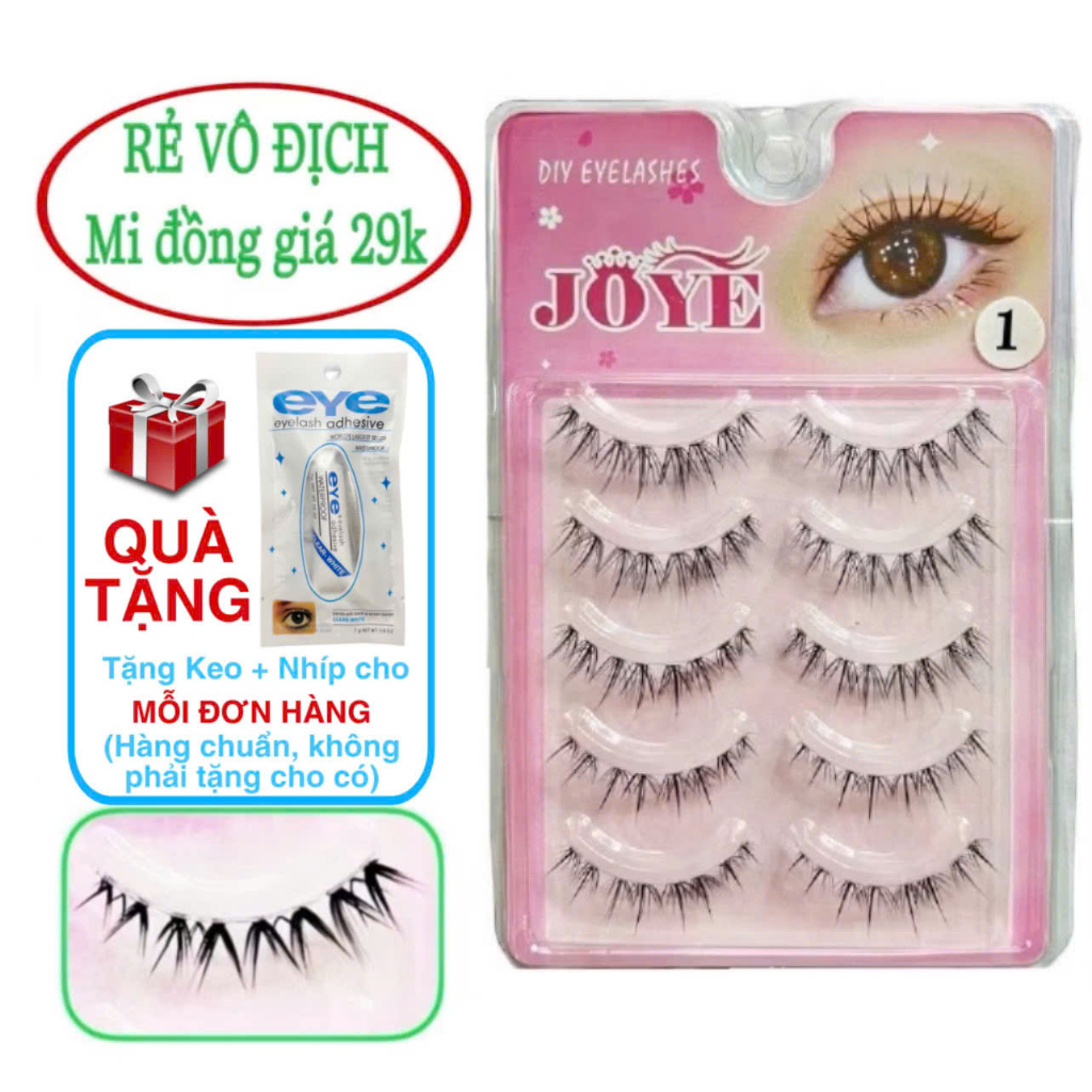 Lông mi giả gân trong JOYE siêu tự nhiên siêu hot với các kiểu mới lạ