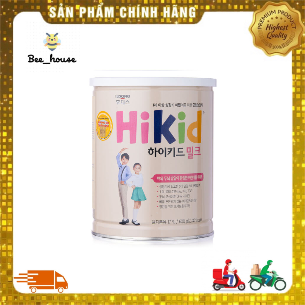 [ MÃ GIẢM TRÊN LIVE ] Sữa Hikid Ildong vani - dê Hàn Quốc 600g - Bee house