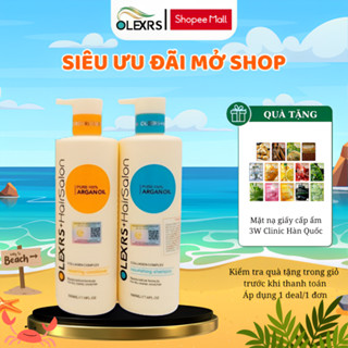 Cặp Dầu Gội Xả Olexrs Argan Oil Collagen Hair Salon 500ml (vàng)
