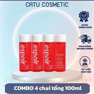 [04/07/2025] Combo 4 Chai Dầu tẩy trang làm sạch sâu ESPOIR All Makeup Deep Cleansing Oil tổng 100ml (Hàn)