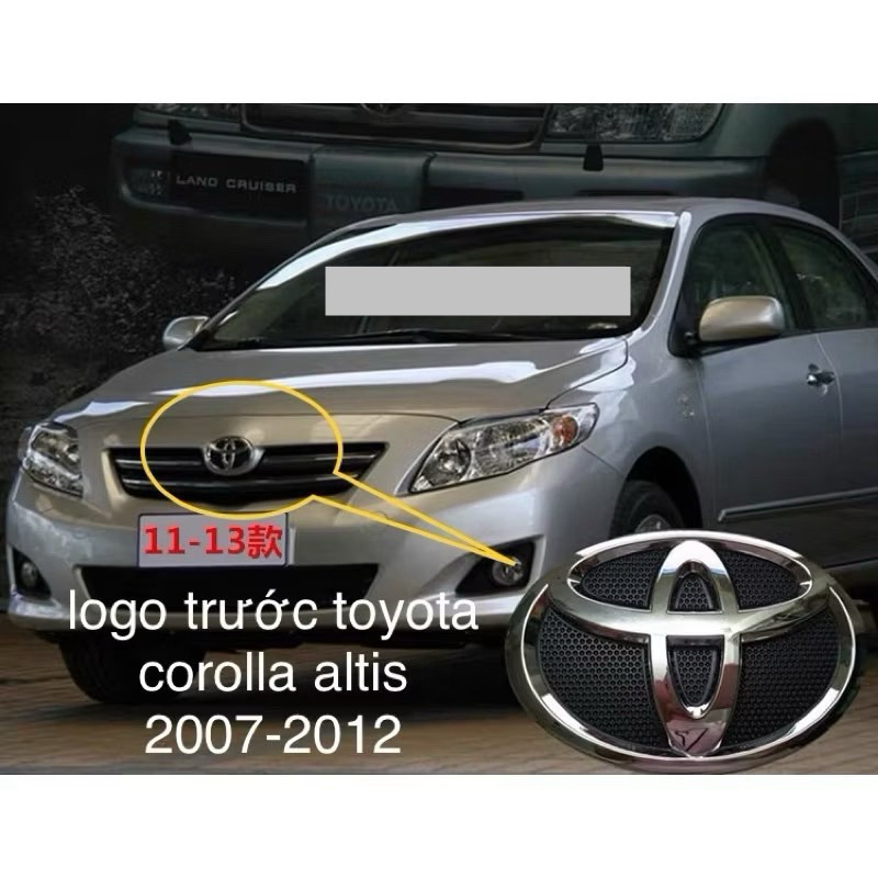 logo trước TOYOTA COROLLA ALTIS 2007-2012 xịn toyota oem