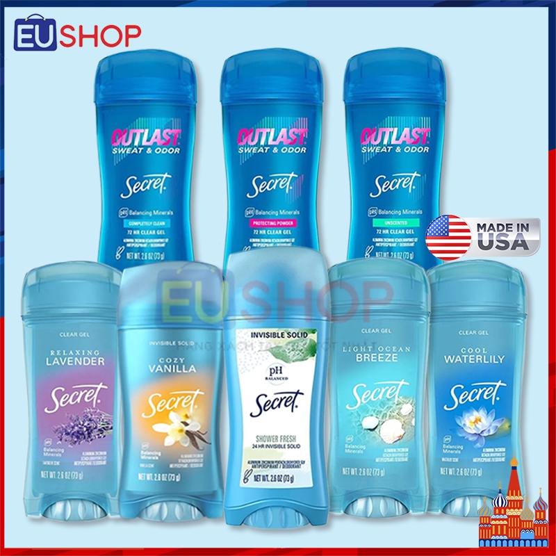 [CÓ CHE TÊN] Sáp khử mùi và giảm tiết mồ hôi Secret dành cho Nữ, Hũ 73g