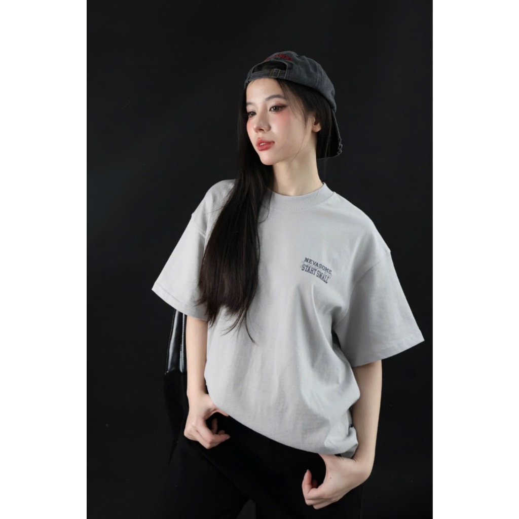 Áo Thun Boxy Dream Big Nevasome Cotton 250gsm Tay Lỡ Form Boxy Rộng Nam Nữ Cổ Tròn | BigBuy360 - bigbuy360.vn
