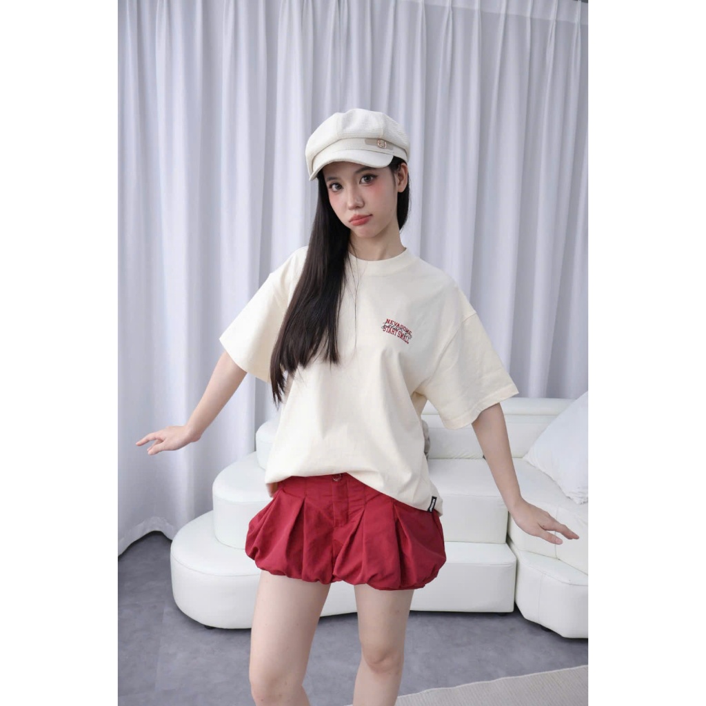 Áo Thun Boxy Dream Big Nevasome Cotton 250gsm Tay Lỡ Form Boxy Rộng Nam Nữ Cổ Tròn | BigBuy360 - bigbuy360.vn