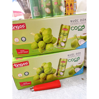 Thùng 24 Lon Nước Dừa Tingco x 320ml