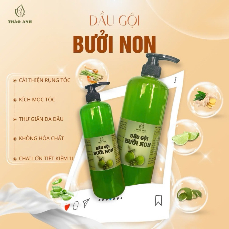 1 LÍT DẦU GỘI BƯỞI NON - THẢO ANH
