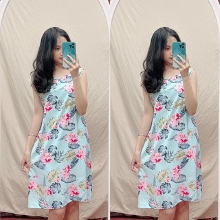 Váy Bầu Mặc Nhà Chất Lanh Siêu Mát