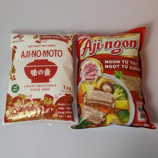 Combo Gia Vị 1 Gói Hạt Nêm AJNGON + 1 Gói Bột Ngọt Ajinomoto Gia Vị Gia Đình, Tiện Lợi Nhanh Chóng