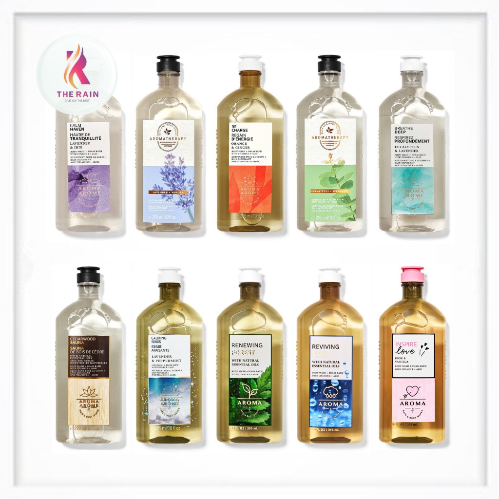 Sữa tắm thư giãn tạo bọt Bath & Body Works Aroma Body Wash and Foam Bath 295ml