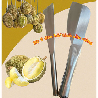  Bộ 2 dao bổ sầu riêng- dao tách sầu riêng inox loại tốt 