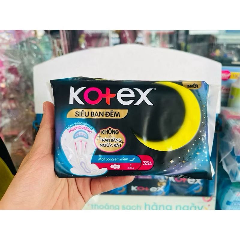 Băng vệ sinh Kotex ban đêm gói 3 miếng