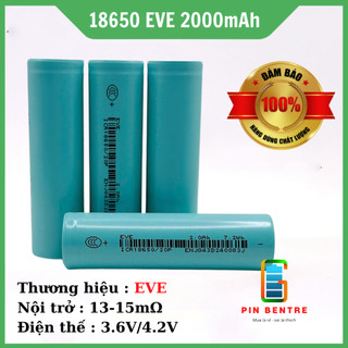  Cell Pin 18650 EVE 20P 2000mah xả 10C 20A hàng mới chính hãng  PBT247  