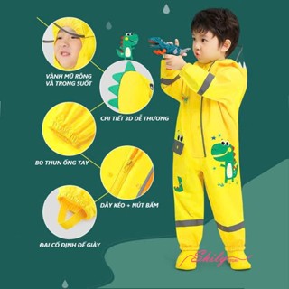 Áo Mưa Cho Bé Trai Bé Gái Kiểu Body Smally Phong Cách Hàn Quốc chống thấm tốt, không mùi, thoáng khí