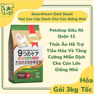   GÓI 3KG  HẠT SMARTHEART GOLD SMALL GIỐNG NHỎ 3KG - THÁI LAN - 