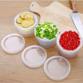  Bộ 3 Hộp Đựng đựng Hành Tỏi Gừng H42 Để Tủ Lạnh Tròn Có Lỗ Thoát Nước Và Nắp Kín Tránh Mùi Hiệu Quả 