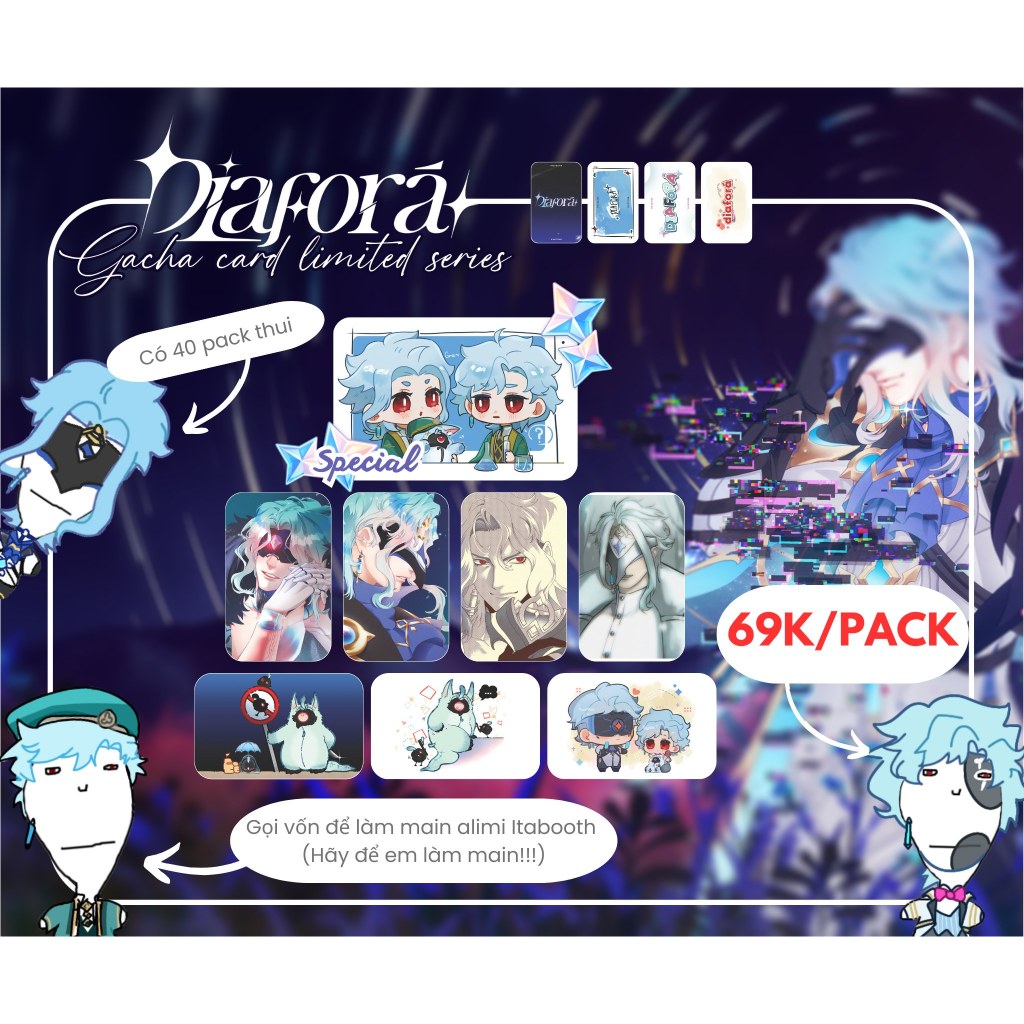 [GACHA] Genshin Impact - Card bo góc Dottore