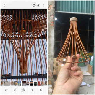 (Rọ Vip) Rọ chống ngoái hàng Vip cho chim chào mào chất liệu tre phụ kiện lồng chim Huyền Trần (MS150)