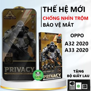 Kính cường lực chống nhìn trộm OPPO A32/ A33/ 2020 chống ánh sáng xanh, bảo vệ mắt-Panda