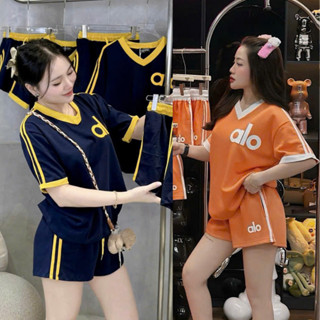 Bộ đồ nữ quần đùi áo cộc mặc nhà rẻ đẹp mùa hè set bộ quần áo nữ bigsize chất thun cotton in alo