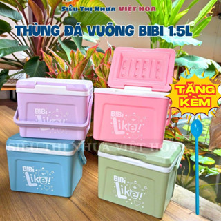 Thùng đá mini 1.5 lít đựng trà sữa trà chanh cà phê, thùng đá vuông nhỏ cho quán nước.