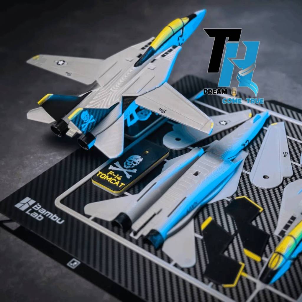 🛫 F-14 Tomcat – Plane KitCard In 3D