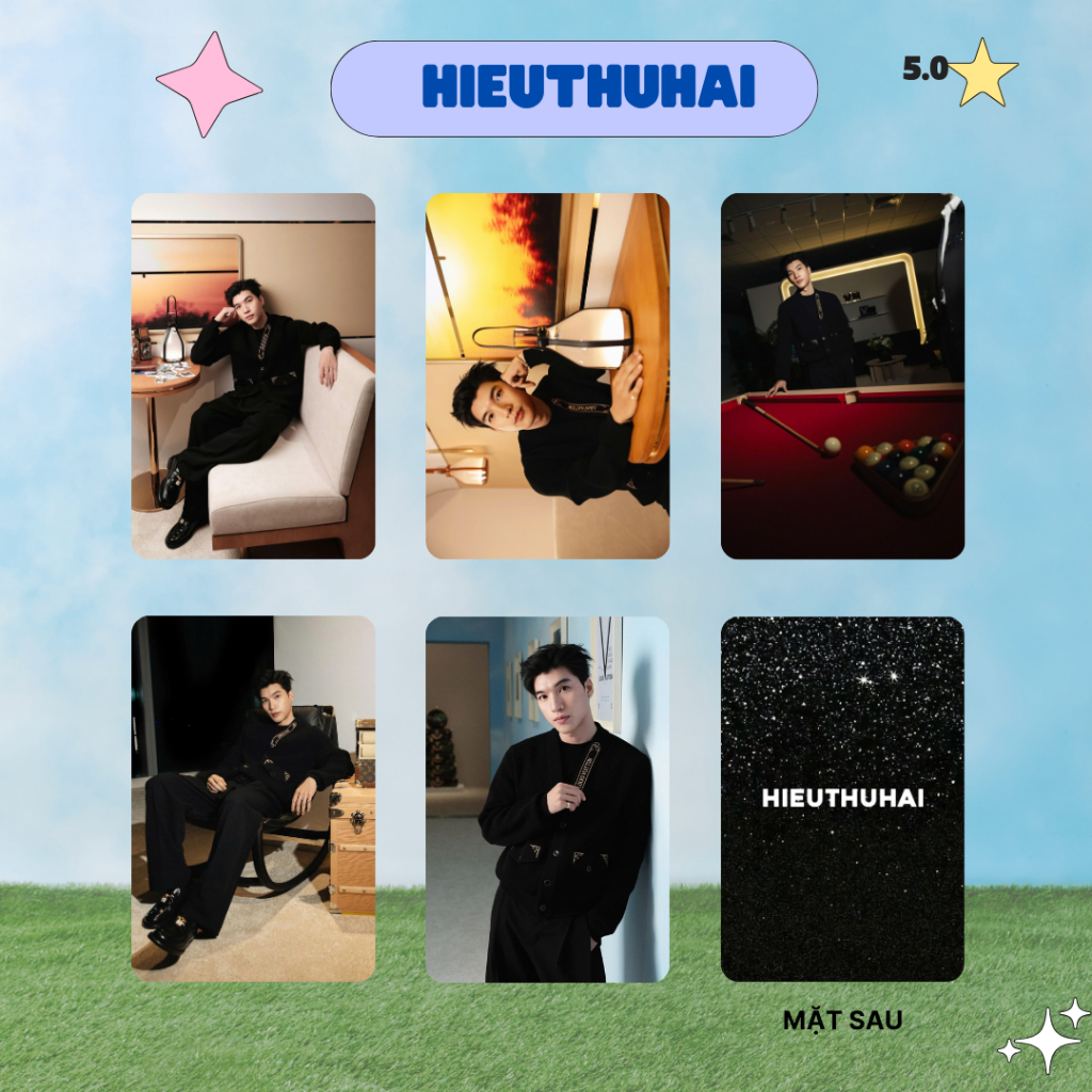 [UNOFF] Card bo góc HIEUTHUHAI - Bản 13 - Card Bo Góc Unofficial - Cán nhám 2 mặt