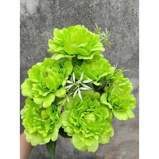  Cụm Mẫu Đơn Hoa Giả 7 Bông Size 13cm – Hoa Vải Cao Cấp Trang Trí Bình Tiệc Cưới Decor Nhà Cửa 