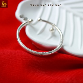 Lắc bạc cho bé khắc họa tiết rồng nổi kèm charm Rắn, chuông bạc- Vàng Bạc Kim Bảo- CAM KẾT CHUẨN BẠC TA