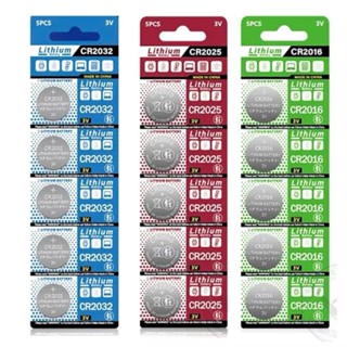 Vỉ 5 Pin Cúc CR2032 CR2025 CR2016 3V pin chất lượng giá rẻ cho AirTag Smartkey Cmos Máy tính Đ Khiển
