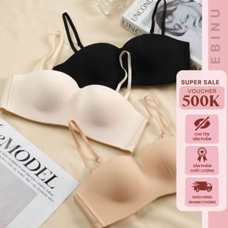  Áo lót nữ Thái Lan cup ngực ngang đệm dầy không gọng nâng size 34 36 38 cúp chống tụt ASH9685 EBINUn 
