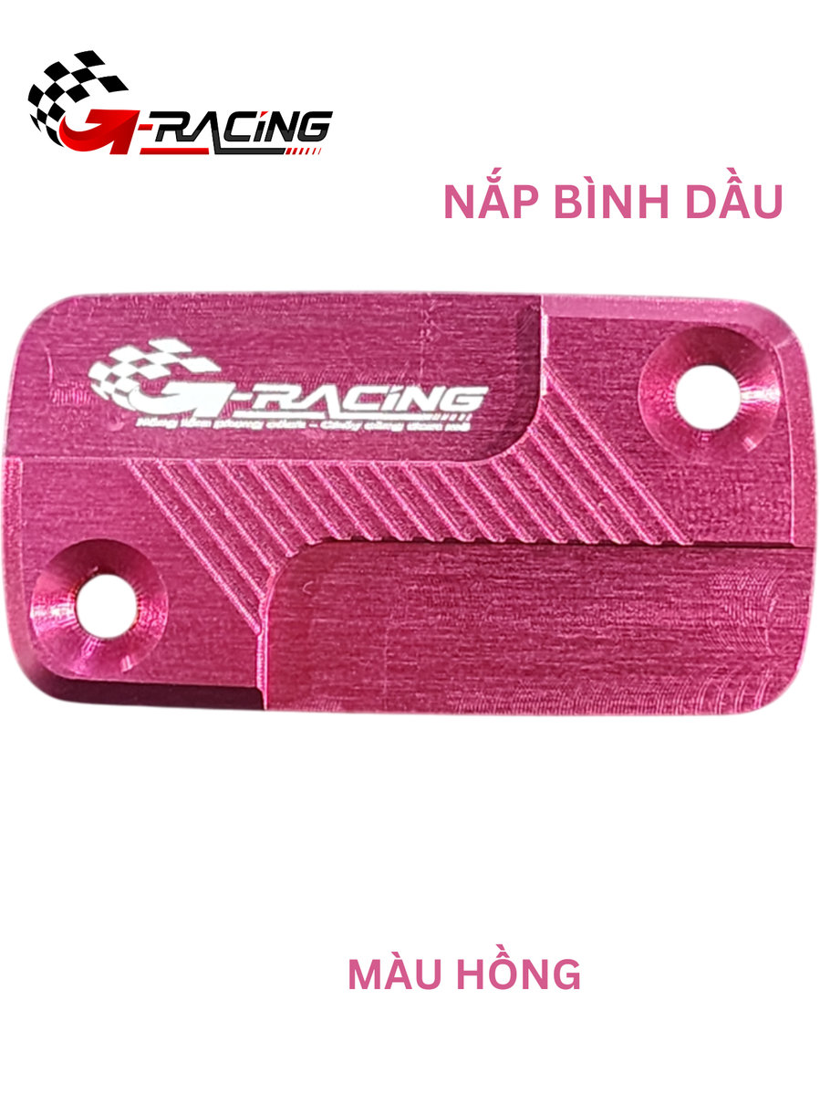 Nắp Bình dầu nhôm CNC nguyên khối Màu Hồng| GBD001-8