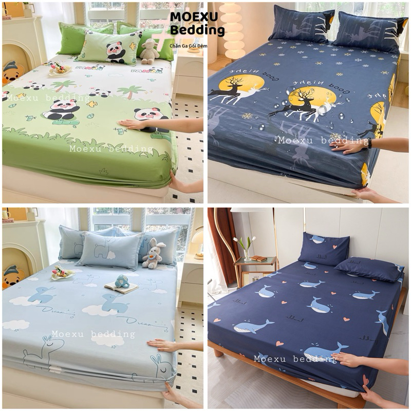 Ga CHỐNG THẤM cotton HÀN Quốc nằm trực tiếp an toàn cho bé không bí, chống thấm tuyệt đối không sột 