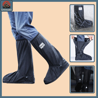 Ủng bọc giày đi mưa cao cấp chất liệu vải dù chống thấm , Thiết kế cổ cao bo chun, Đế cao su chống trơn trượt SHINOBI