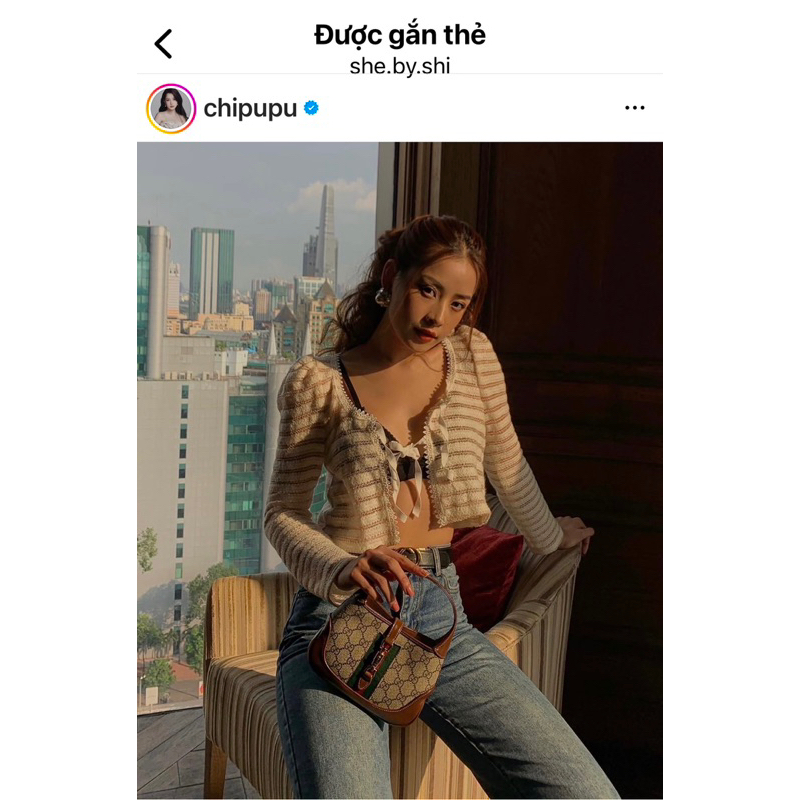 Pass áo khoác ngắn croptop tay dài | SHEBYSHJ