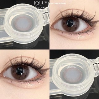   6M  Lens Kính áp tròng 204 Choco JOLLY STORE không giãn 14.0mm LUNA EYES 