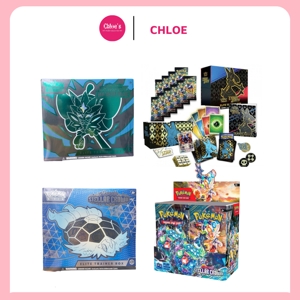 thẻ bài pokemon TCG Scarlet & Violet Twilight Masquerade Stellar Crown Elite Trainer Box