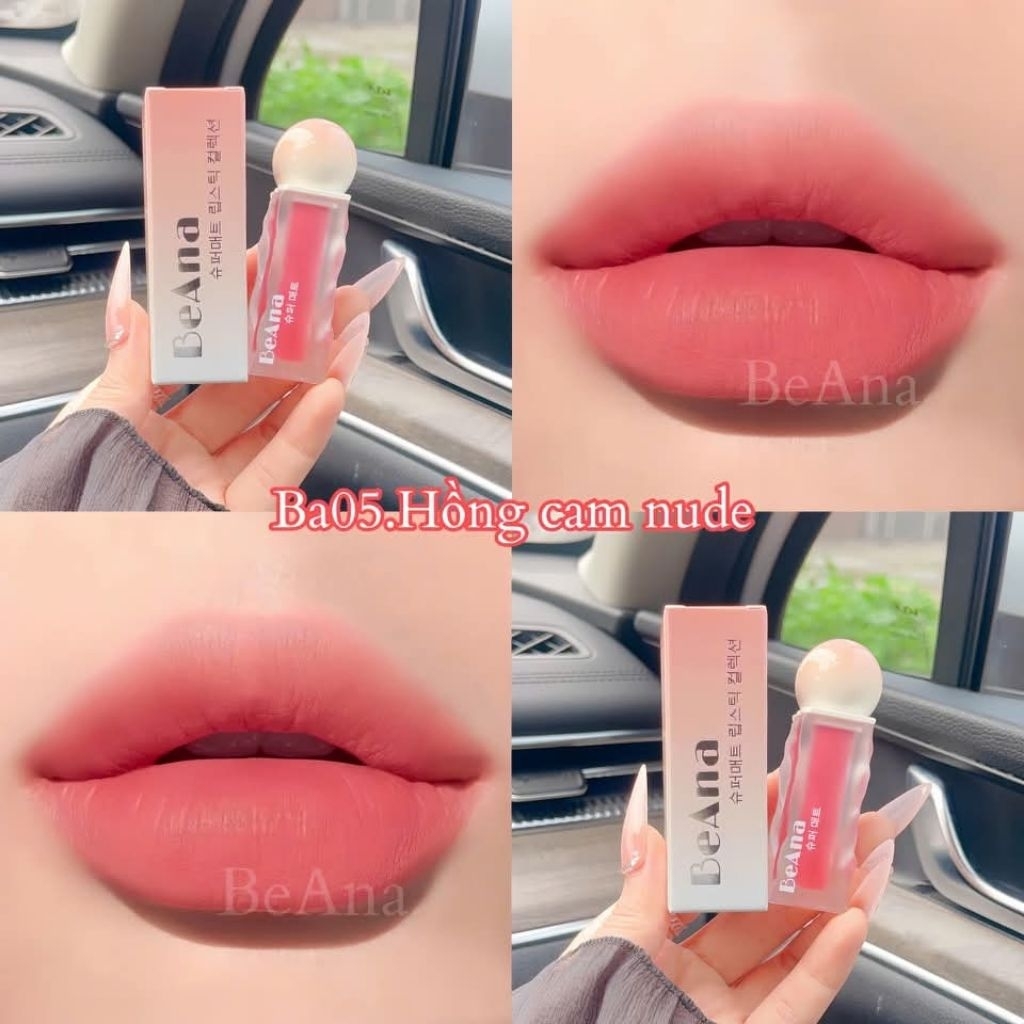 Son BeAna hồng nude, son hồng đào, màu son tone hồng nhẹ nhàng, nữ tính