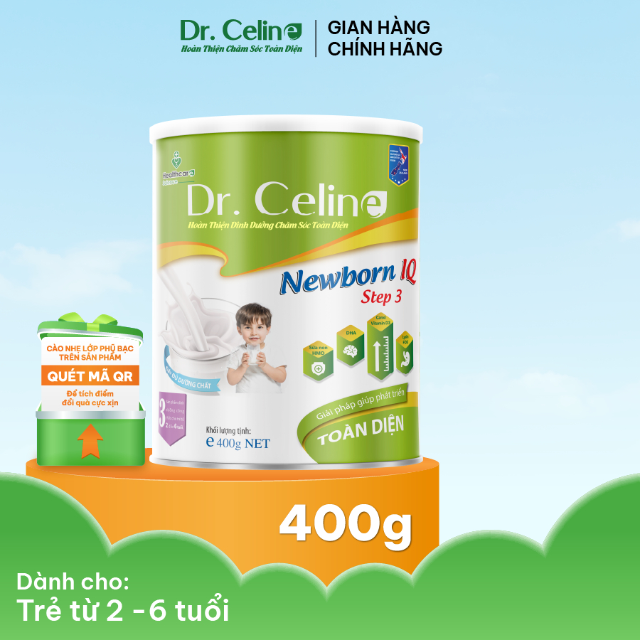Thực phẩm bổ sung Dr. Celine Newborn IQ Step 3 2-6 tuổi 400g
