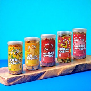  Combo giá hủy diệt - sét 5 món đồ ăn vặt siêu ngon khô gà khô bò khô heo,cơm cháy da heo đồ ăn vặt Hà My 