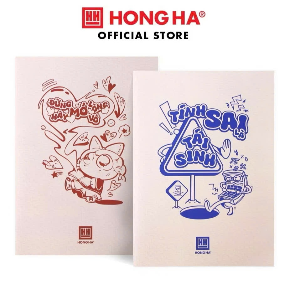 Vở kẻ ngang 72 trang Hồng Hà 1472 vở dùng cho học sinh cấp 2, cấp 3