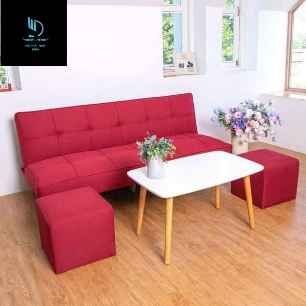 bộ sofa bed phiên bản 6 chân inok ,18 cây lò xo ngồi êm ái...