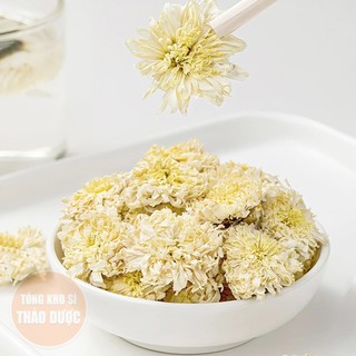 Hoa cúc trắng 100g, bạch cúc khô, thơm, bông đẹp, dùng pha trà dưỡng nhan, tốt cho sức khỏe