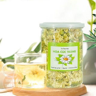 Hoa cúc trắng 100g, bạch cúc khô, thơm, bông đẹp, dùng pha trà dưỡng nhan, tốt cho sức khỏe