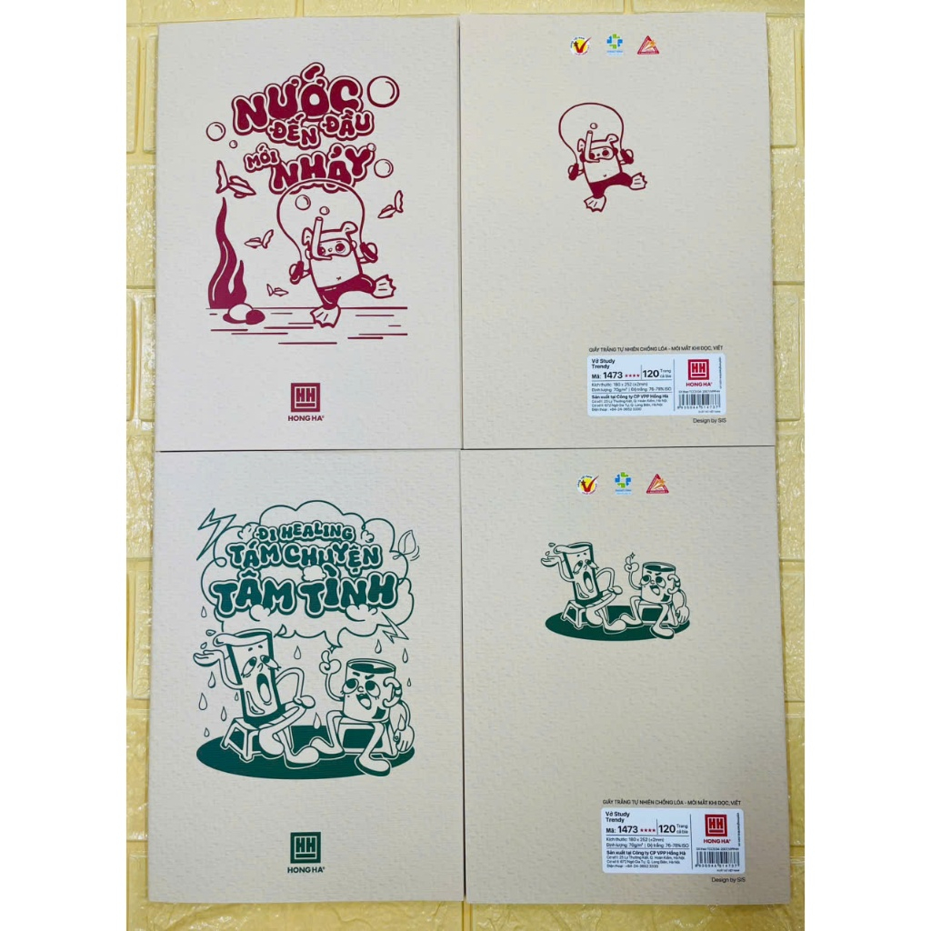 Set 10 quyển vở Hồng Hà 120 trang mã 1472, 1473 vở dùng cho học sinh cấp 2 cấp 3