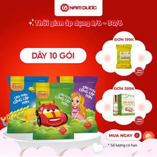 Kẹo dẻo Calci - D Ích Nhi (dây 10 gói), kẹo dẻo cho bé, bổ sung canxi