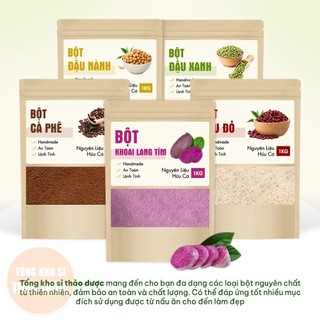 Bột khoai lang tím sấy lạnh 100g, bột rau củ tạo màu tự nhiên, làm bánh, nấu chè